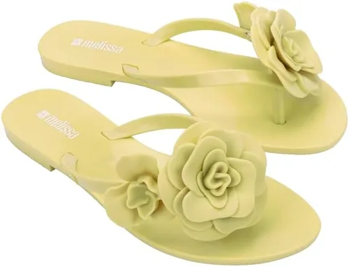 Vista 9 de Melissa Harmonic Petals - Chanclas de gelatina con apliques florales para mujer
