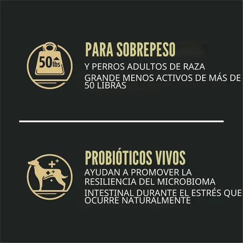 Vista 2 de Purina Pro Plan Focus - Fórmula para el control de peso de raza grande para adultos, 34 libras