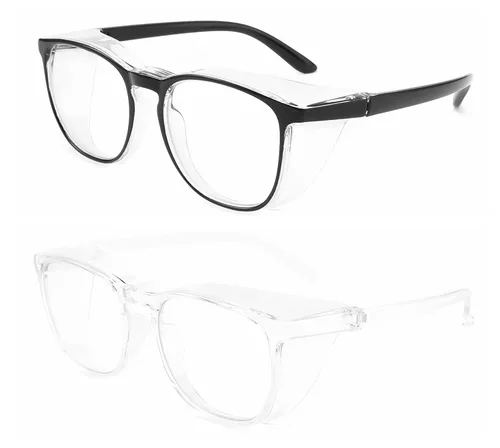 Vista 2 de Alsenor Gafas de seguridad antiniebla, gafas protectoras con bloqueo de luz azul, antipolvo, protección UV, para hombres y mujeres