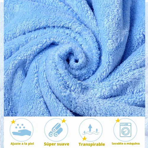 Vista 3 de Chumia - Paquete de 6 toallas de baño con capucha para bebé, 30 x 30 Varios