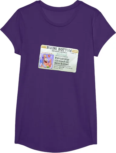 Vista 15 de SpongeBob SquarePants Camiseta con logotipo de Patrick Star Driver License King, Negro
