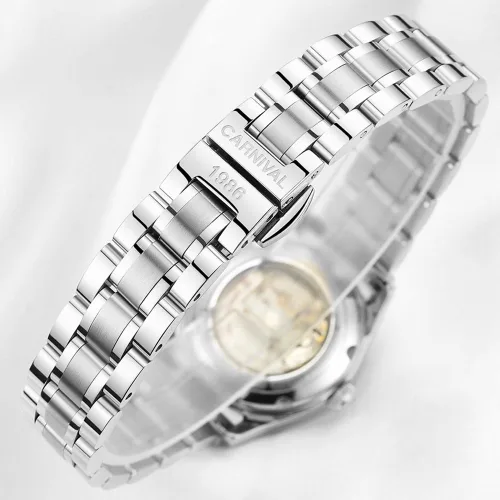 Vista 8 de TEINTOP Carnival His or Hers Reloj mecánico automático para parejas para hombres y mujeres Set de 2