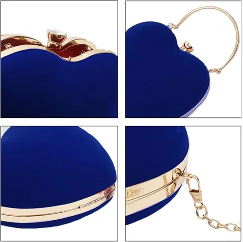 Vista 5 de Sun Kea Bolso de mano con forma de corazón para mujer, bolso de mano elegante, bolso de hombro