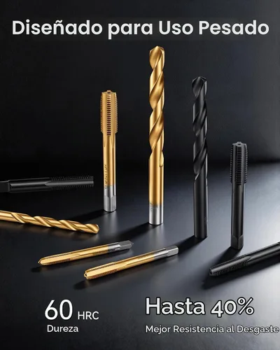 Vista 5 de Kit de reparación de roscas OMT, 344 piezas SAE y kit restaurador de roscas