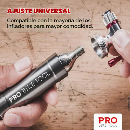 Vista 4 de PRO BIKE TOOL Threaded CO2 Cartridges for Bike Tires & Inflators