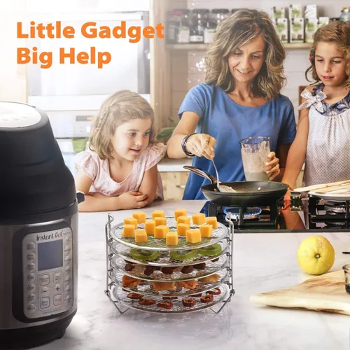 Vista 7 de Goldlion Estante deshidratador compatible con Instant Pot de 6 cuartos de galón, accesorios de soporte de acero inoxidable para freidora de aire
