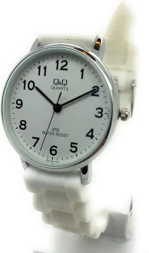 Vista 2 de Q&Q Reloj de moda con correa de silicona de goma y números grandes para mujer