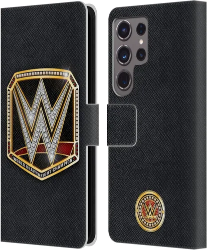Vista 252 de Head Case Designs Officially Licensed WWE Cruiserweight Champion Title Belts Leather Wallet Case Compatible with Samsung Galaxy A07 4G Campeón