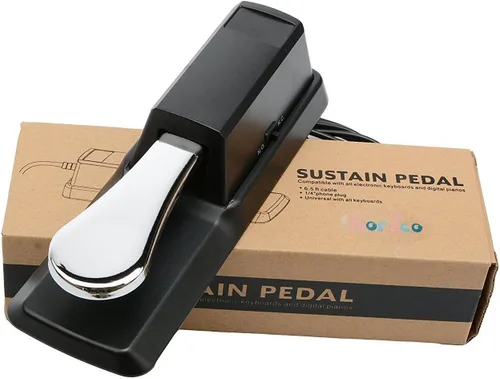 Vista 3 de MaxLLTo Pedal de pie estilo piano para Yamaha Dgx-200 Dgx-202 Dgx-205 Dgx-300 Dgx-305 Dgx-500 Dgx-505 Dgx-520 Dgx-530 Dgx-620 Dgx-630, plata