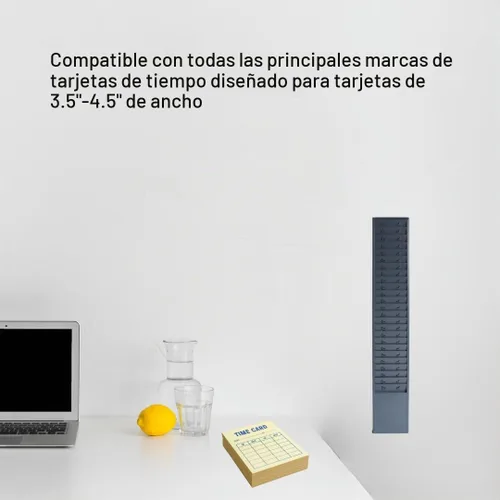 Vista 5 de Organizador de pared de metal de 25 ranuras, estante para tarjetas