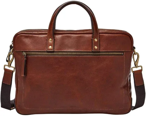 Vista 2 de Fossil Billetera plegable de cuero Quinn para hombre