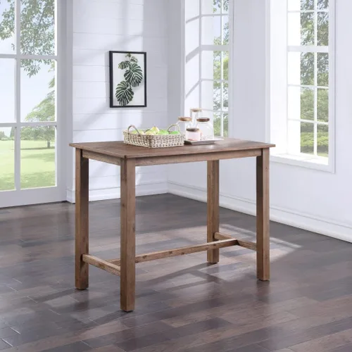 Vista 12 de Boraam Sonoma Pub Table - Cepillo de alambre de madera de granero