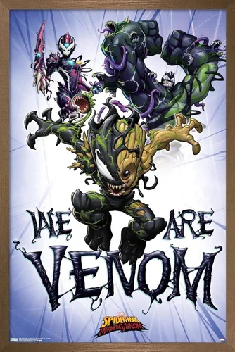 Vista 16 de Trends International Marvel Comics TV - Póster de pared de Spider- Man: Maximum Venom - We Are Venom, 22.375 x 34 pulgadas, versión enmarcada