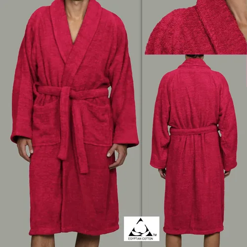 Vista 8 de SUPERIOR Bata de rizo unisex de algodón, batas suaves y absorbentes para hombres y mujeres, accesorios de baño