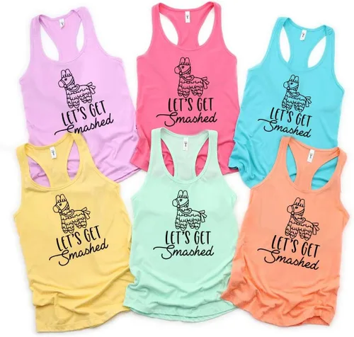 Vista 2 de Mexico Bridal Party Shirts, Fiesta Bachelorette Party Shirts, My Final Fiesta Tank Shirt, Fiesta Squad Tank Shirt, Final Fiesta Tank T-shirt d129.