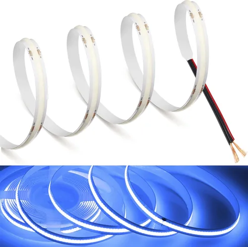 Vista 16 de MDee】Tira de luces LED COB de 3000K blanco cálido 1.64 pies/0.5m 5V cinta de luces LED flexibles CRI 90+ 800LM/m 320LEDs/m para decoración