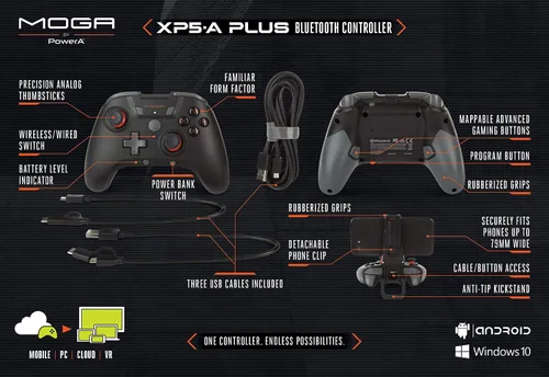 Vista 4 de PowerA MOGA XP5-A Plus Bluetooth Controller - for AndroidWindows 10