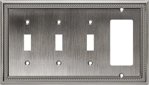 Vista 56 de Henne Bery Sunken Pearls Placa de Pared Decorativa de Servicio Pesado Placa de Interruptor Cubierta de Tomacorriente