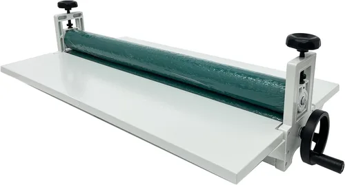 Vista 4 de INTBUYING Máquina de laminación en frío Todo el marco de metal 29.5in/750mm Laminador en frío Manual Laminador de laminado en frío Máquina