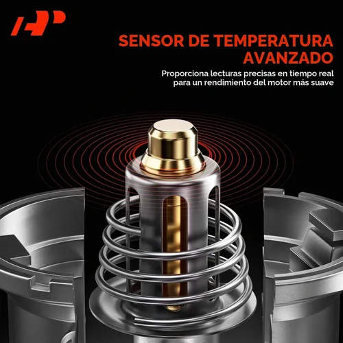 Vista 3 de A-Premium Conjunto de carcasa de termostato de refrigerante de motor de aluminio mejorado con sensor y junta tórica compatible con Chevy Cruze