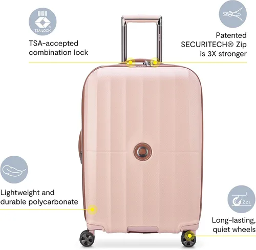 Vista 2 de DELSEY PARIS St. Tropez Hardside - Maleta extensible con ruedas giratorias, Grafito, St. Tropez Hardside - Maleta extensible con ruedas giratorias