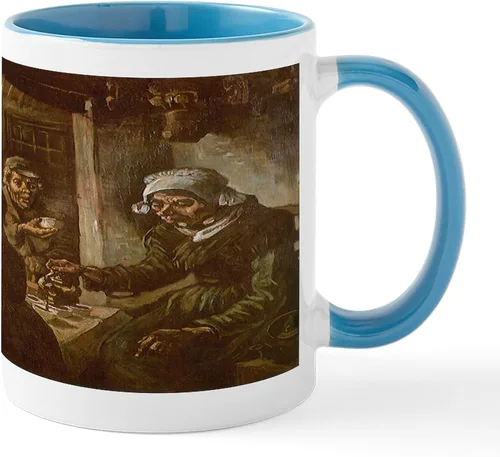 Vista 53 de CafePress Irises By Vincent Van Gogh Taza de café de cerámica de 11 oz (11.0 fl oz)