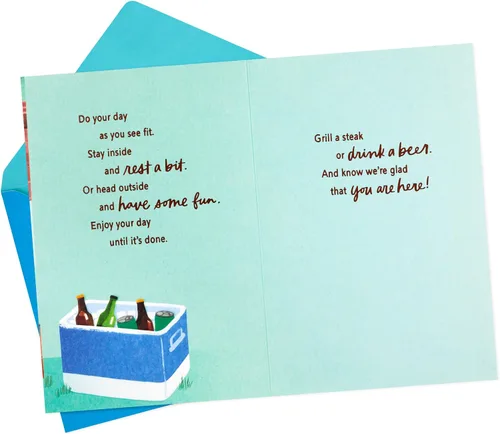 Vista 2 de Hallmark Tarjeta de cumpleaños para hombre (Barbacoa) (5RZB2036)