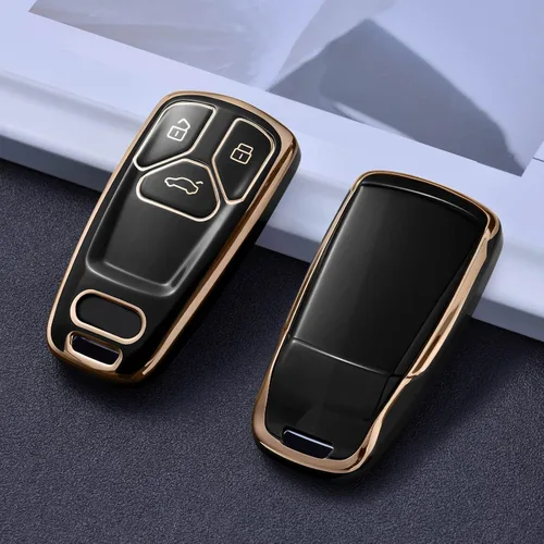 Vista 3 de ELOHEI Funda para Llavero de Audi, Cubierta de TPU Suave Premium con Protección Completa de 360 Grados, Accesorios de Estuche para Llave Compatible