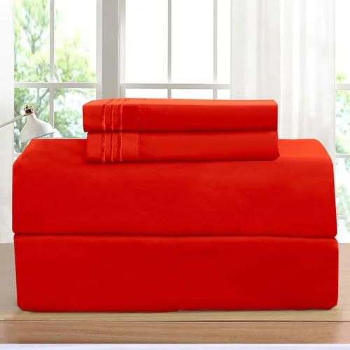 Vista 20 de Elegant Comfort Juego de sábanas de lujo en Amazon 1500 Premier resistente a las arrugas, la decoloración y las manchas, juego de sábanas de 4