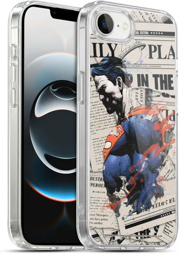 Vista 75 de Head Case Designs Officially Licensed Superman DC Comics Collage 80th Anniversary Gel Case [Military Grade Protection] Compatible with Apple iPhone