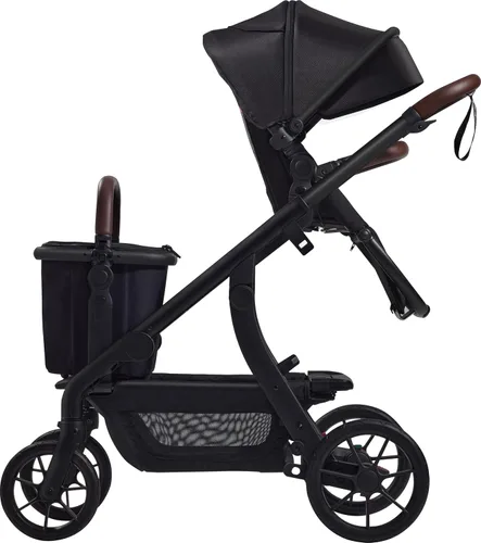 Vista 5 de Momcozy ChangeGo - Cesta de compras para cochecito solamente, almacenamiento expandible con cremallera