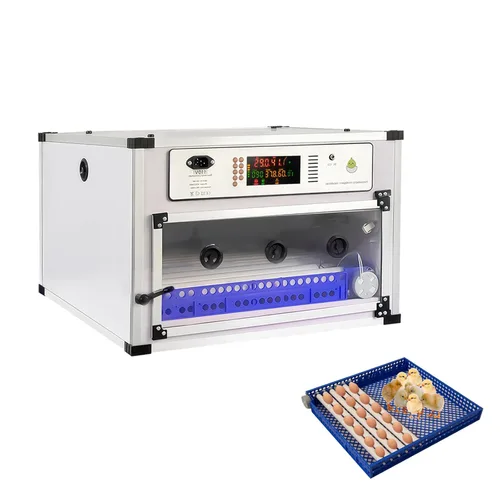 Vista 8 de Incubadora de 400 huevos, incubadora automática para incubar huevos, con giro automático de huevos y control de humedad de temperatura, incubadora