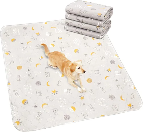 Vista 11 de UPSKY Almohadillas Lavables para Orina para Perros Paquete de 4 de 18" x 24" Almohadillas Reutilizables para Cachorros Impermeables Almohadillas