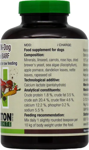 Vista 2 de Nekton -Suplemento alimenticio crudo Barf Natural para perros, 350 gm (12.35 onzas)