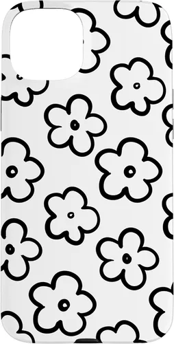 Vista 9 de Funda para iPhone 11 Pro Max con diseño de flores silvestres en blanco y negro