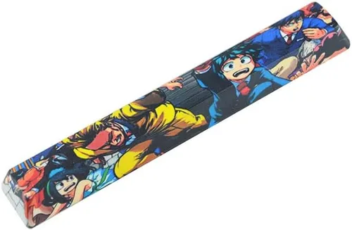 Vista 2 de RICKONS My Hero Academia 6.25u - Tecla de barra espaciadora para teclado mecánico Cherry Switch con extractor de teclas (Mi Hero 18)