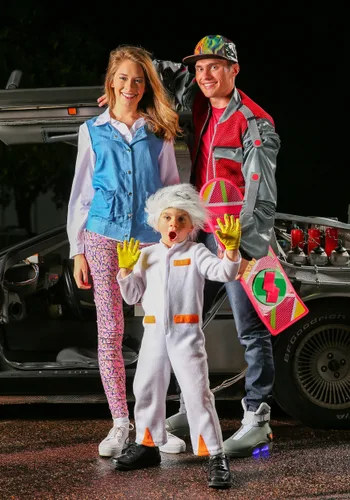 Vista 4 de Disfraz de Marty McFly para Mujer Adulta Multicolor