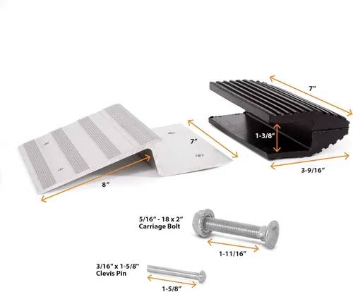 Vista 2 de AFA Tooling - Kit de rampa de carga para camiones y remolques Crea rápidamente una rampa ancha con madera de 2 x 8: simplemente conecta soportes