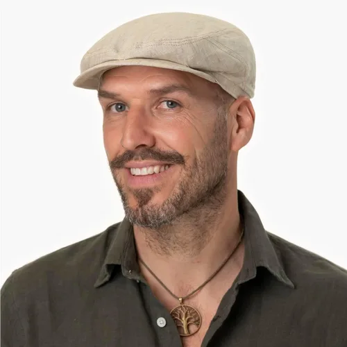 Vista 2 de Stetson Belfast Linen - Gorra deportiva para hombre, hecha en Europa, primavera y verano