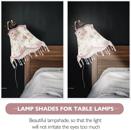 Vista 5 de Pantalla victoriana de la lámpara de la lámpara de las pantallas de la lámpara de lujo de las pantallas de la lámpara de campana, pantallas