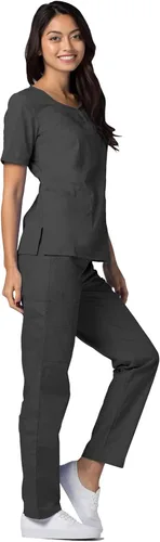 Vista 5 de Adar Universal Scrubs for Women - V-Neck Scrub Top