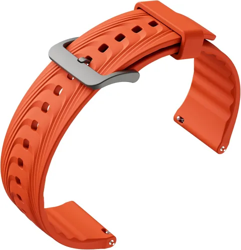 Vista 9 de Ticwatch Pro 5 - Correa de repuesto para reloj inteligente de 0.945 in de ancho, correa de reloj de piel de liberación rápida, correa de reloj Smart
