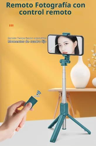 Vista 6 de XIHAMA Palo selfie trípode, palo selfie extensible 3 en 1 con control remoto inalámbrico, soporte de trípode portátil para teléfono compatible