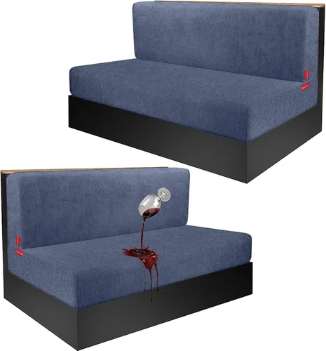 Vista 120 de Fundas de cojín impermeables para sofá, funda elástica lavable con diseño elástico antideslizante, protector de muebles para mascotas y niños
