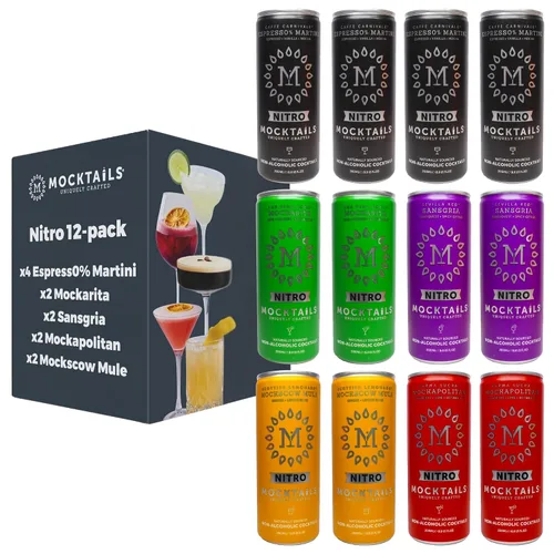 Vista 14 de NITRO Mocktails Espress0% Martini (paquete de 12) galardonado Espresso Martini cargado de nitrógeno Craftmix sin alcohol elaborado con el mejor