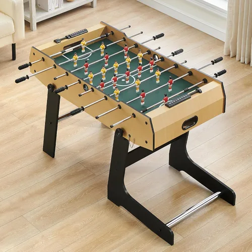 Vista 2 de GAOMON Mesa de futbolín plegable de 48 pulgadas, juego de mesa de fútbol para niños y adultos, fútbol de mesa de arcade para el hogar, sala