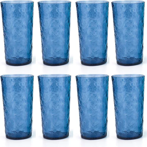 Vista 14 de KX-WARE Vasos de plástico de acrílico de 18 onzas, juego de 6 unidades, color azul