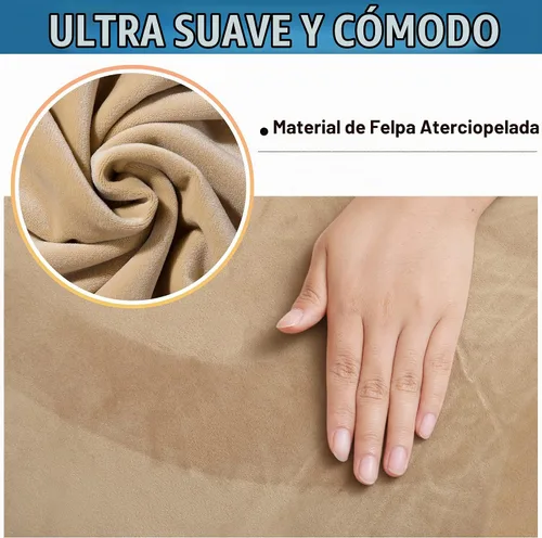 Vista 2 de Smiry - Fundas de asiento de terciopelo para silla de comedor, juego de 2, ajuste elástico, extraíbles y lavables, fundas protectoras de cojín