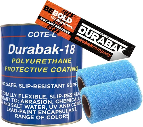 Vista 5 de Durabak - Kit de forro para cajuela de camión, de 18 galones, texturado, revestimiento enrollable Capa personalizada para forro de cajuela