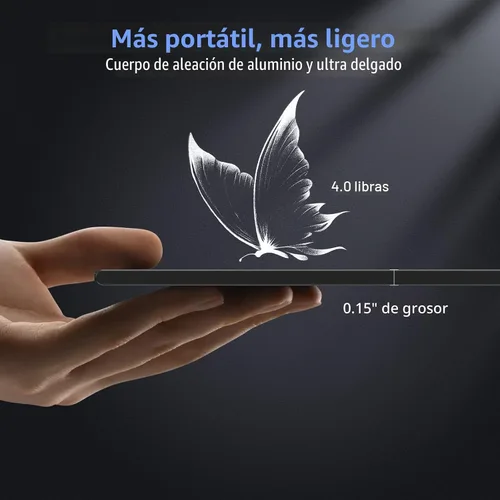 Vista 4 de QQH Extensor de pantalla para laptop, monitor portátil triple de 15.6 pulgadas para laptop con pantalla IPS FHD ultradelgada, pantalla extendida